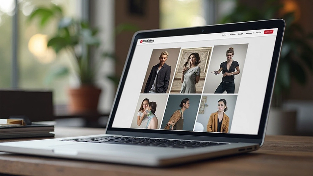 Professional portfolio interface