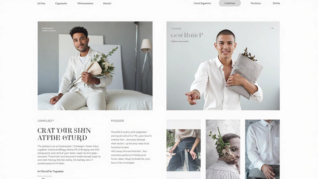Case study focused portfolio layout emphasizing detailed project information and process